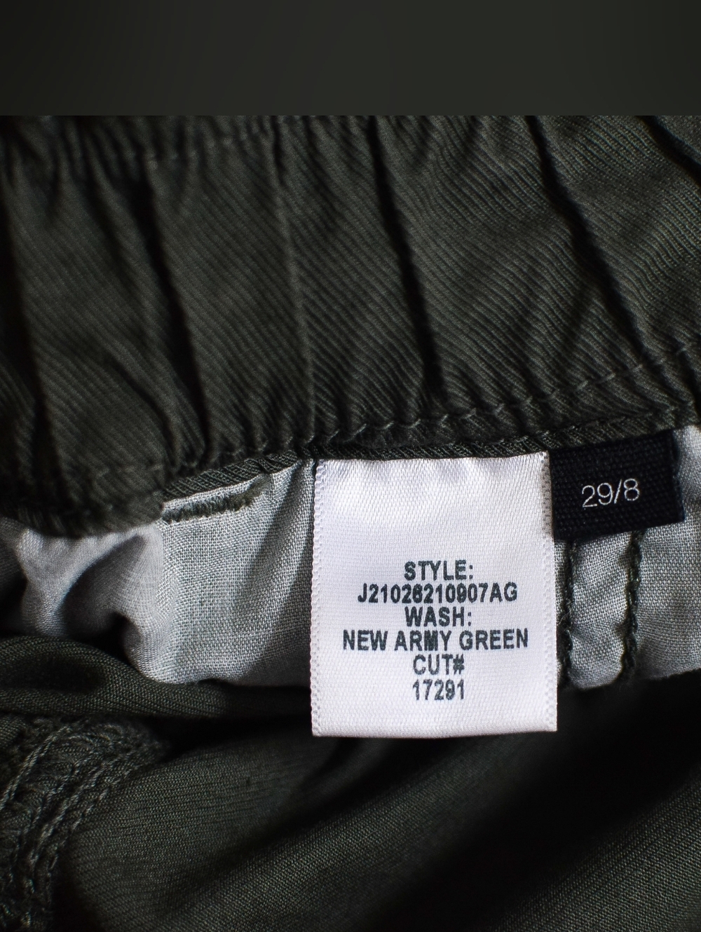 Veronica Beard Tedi Tapered High Rise Pants Paperbag Waist Army Green Size 29 - Picture 15 of 15